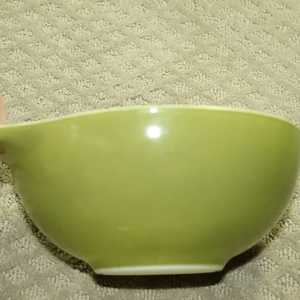 4~Pyrex Verde Green Cinderella Nesting Mixing Bowl Complete 441 - 444 VGUC